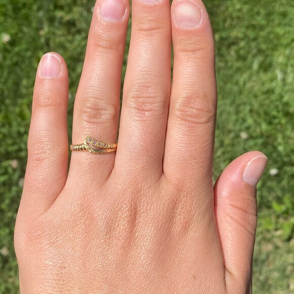 Rose Cut Diamond Ring in Yellow Gold - Picture 7 of 10